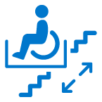 Rollstuhl-Hebebühne